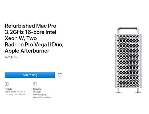 Mac Pro 2019 đã có bản refurbished, giá rẻ hơn mua mới 12% - 17%
