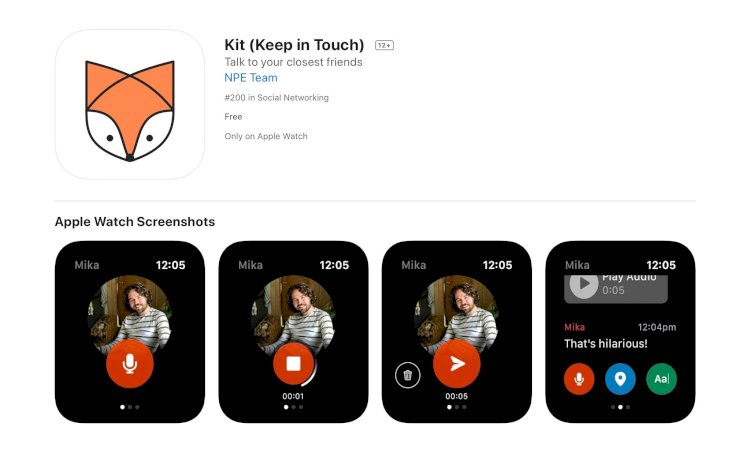 Facebook ra ứng dụng Kit cho Apple Watch: giúp liên lạc với bạn bè thông qua Messenger