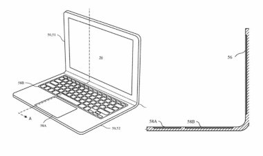 Bằng sáng chế mới của Apple: MacBook không sử dụng bản lề nữa mà sẽ uốn cong được