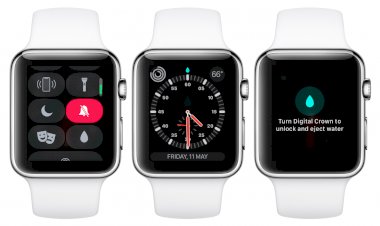 Cách mà Apple Watch đẩy nước ra sau khi đi bơi, nhúng nước