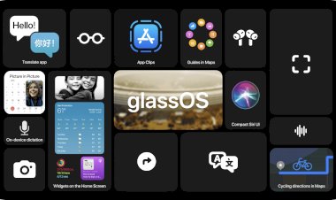 Concept glassOS dựa theo phong cách thiết kế của iOS 14