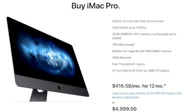 Apple nâng cấp iMac Pro với chip 10 nhân ở cấu hình cơ bản