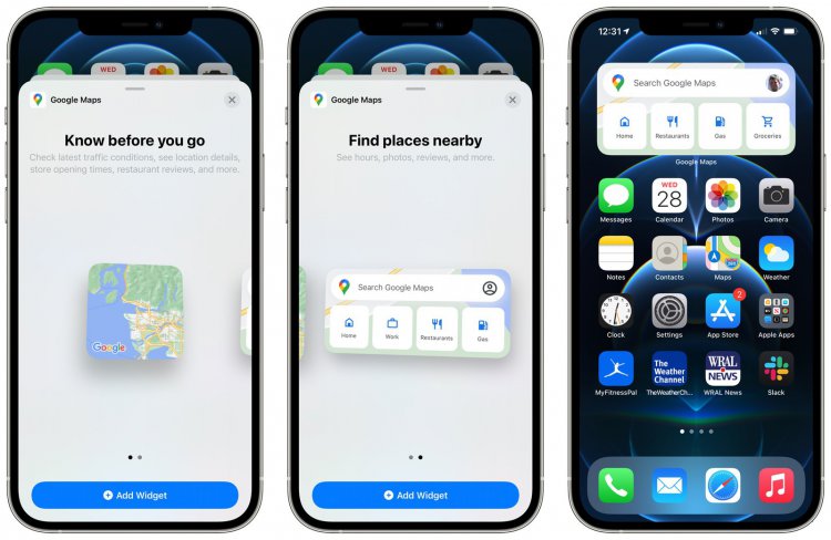 Ứng dụng Google Maps được bổ sung thêm Home Screen Widgets trên iPhone