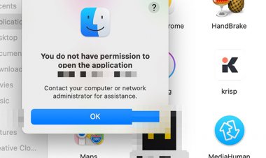 Khắc phục lỗi " You do not have permission to open the application…" khi mở ứng dụng trên macOS Big Sur
