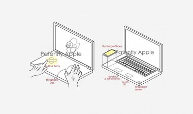 Apple được cấp bằng sáng chế MacBook dual-display, có bàn phím ảo tích hợp sạc không dây