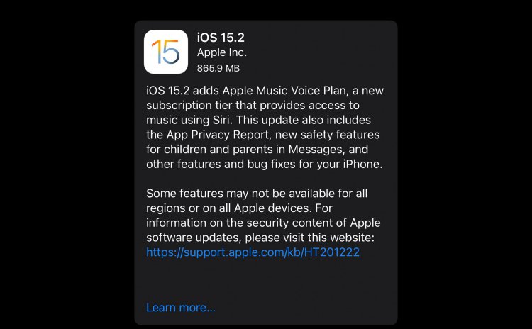 Apple phát hành iOS 15.2 chính thức