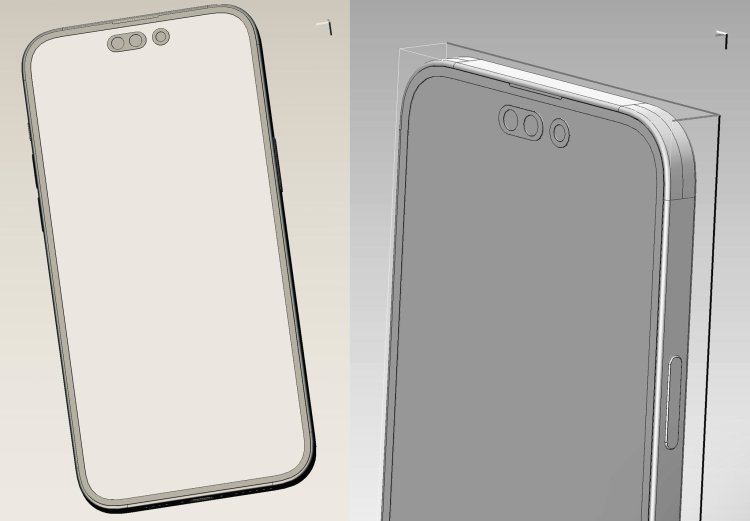 Lộ hình CAD 3D iPhone 14 Pro Max: viền bezel mỏng hơn 20%?