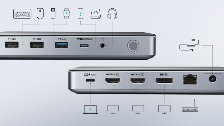 Dock sạc USB Type-C mới của Anker hỗ trợ xuất 3 màn hình cho mac M1