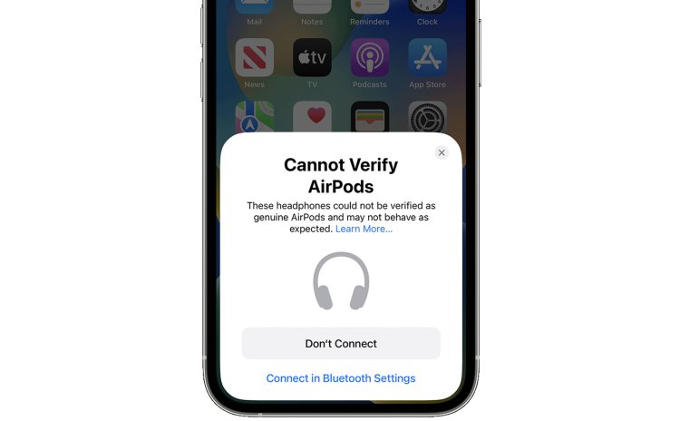 iOS 16 có khả năng nhận diện AirPods fake
