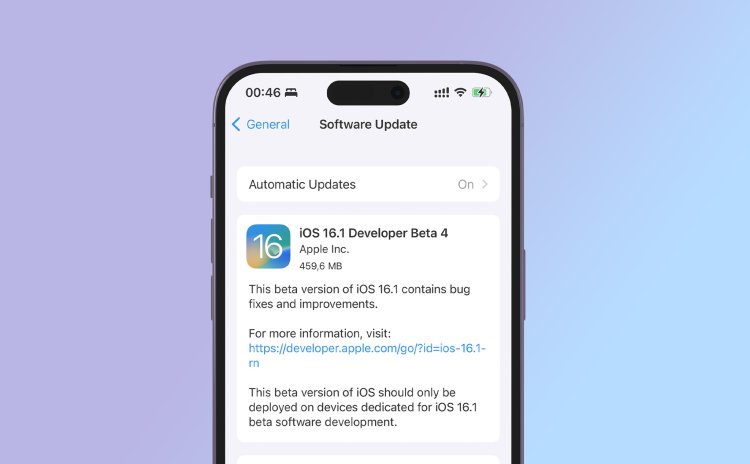 Apple phát hành iOS 16.1 Beta 4