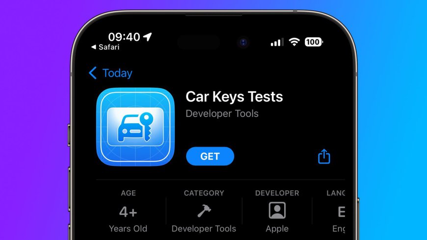 Apple phát hành ứng dụng 'Car Key Test' dành cho các nhà phát triển MFi được cấp phép