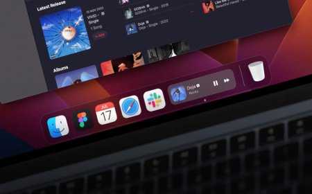 Concept "Dynamic Island" trên thanh dock của macOS