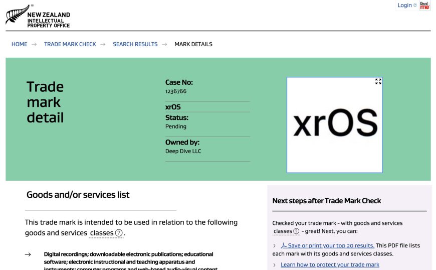 Apple đăng ký nhãn hiệu logo chữ “xrOS” trước thềm sự kiện WWDC