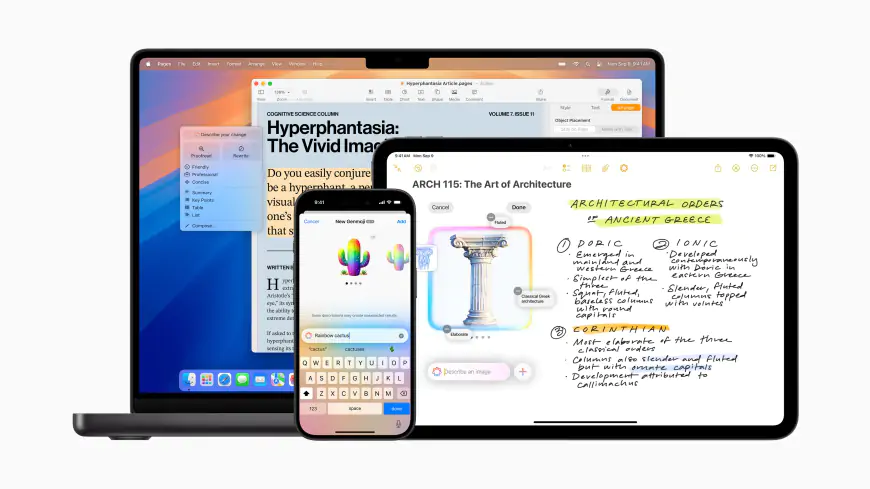 Apple Intelligence giờ đây có Image Playground, Genmoji, cải tiến Công Cụ Viết, hỗ trợ liền mạch cho ChatGPT và trí thông minh thị giác