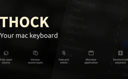 Thock - Giả lập âm thanh bàn phím cơ cho MacBook của bạn