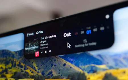 TheBoringNotch: Biến tai thỏ MacBook thành trung tâm điều khiển đa năng