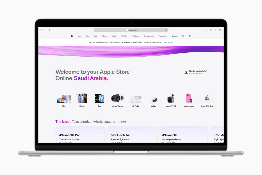 Apple Retail chính thức có mặt tại Vương Quốc Ả Rập Xê Út với sự ra mắt của Apple Store online