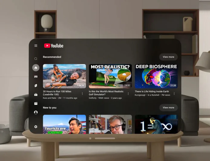 YouTube đã chính thức có ứng dụng riêng trên Apple Vision Pro