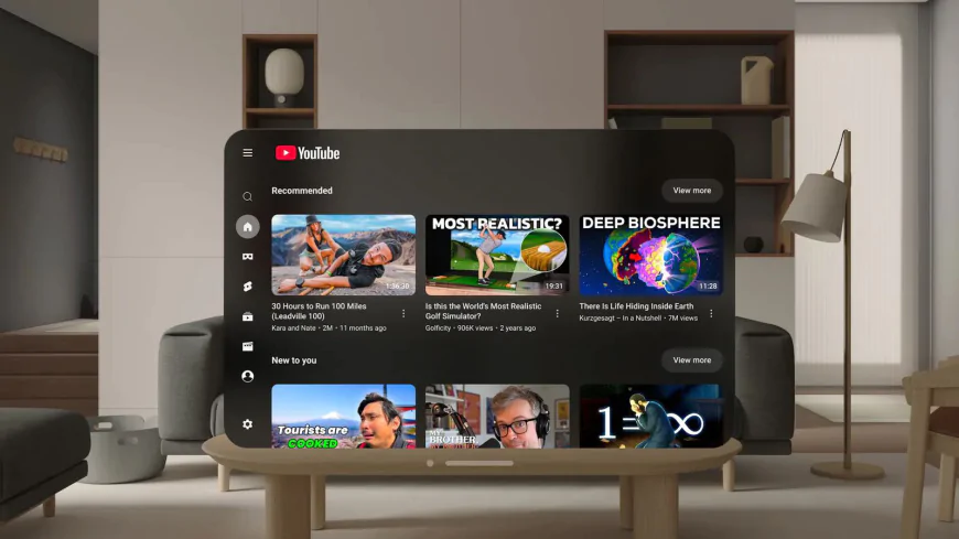 YouTube đã chính thức có ứng dụng riêng trên Apple Vision Pro