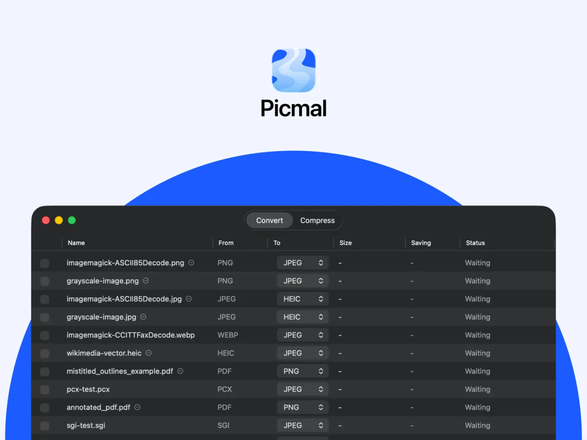 Picmal: Bộ Công Cụ Chuyển Đổi & Nén Media Native "Phải Có" Cho Người Dùng Mac