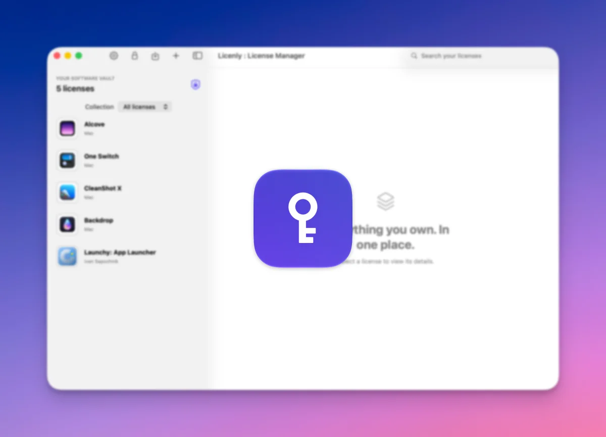 Licenly: Trợ Lý Toàn Diện Quản Lý Bản Quyền Phần Mềm và Tài Sản Số Cho iPhone, iPad, và Mac