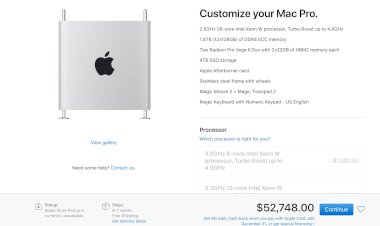 Mac Pro max option có giá hơn 50.000 USD