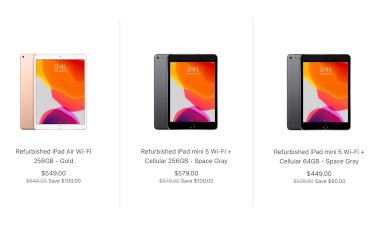 Apple bắt đầu bán iPad Air và iPad mini (bản 2019) refurbished: Rẻ hơn 80 - 100 USD