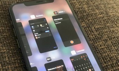 Hình ảnh giao diện đa nhiệm mới trên iOS 14, giống iPadOS hơn